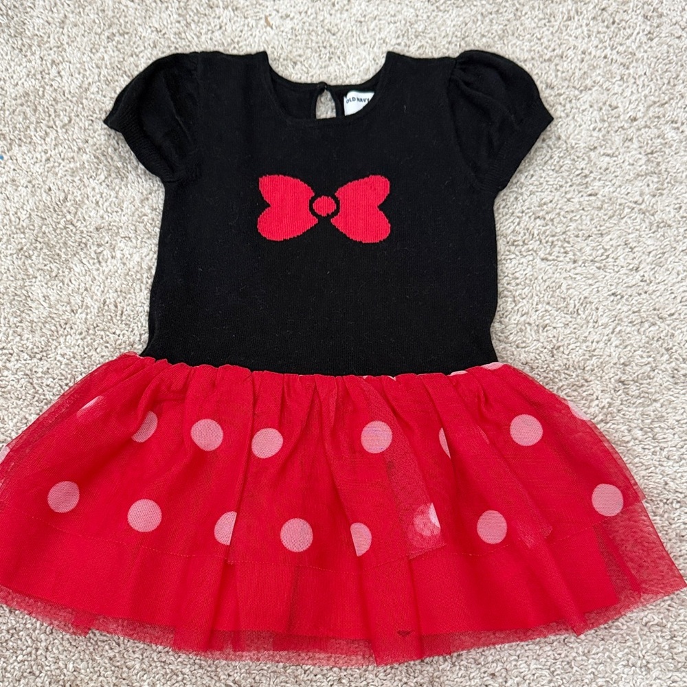 Black & Red Polka Dot Bow Tulle Dress